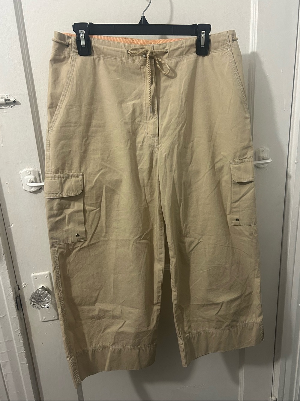 Ralph Lauren • 100% Cotton Khaki Cargo Capri Pants